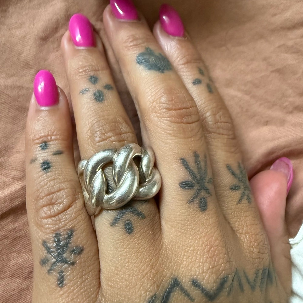 Thomas Sabo Solid Sterling Chain Ring - Picture 3 of 3
